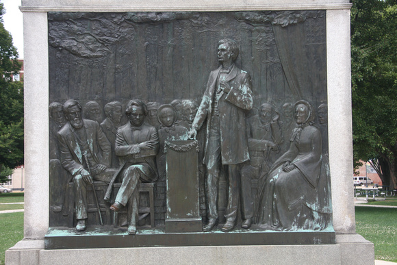 Lincoln-Douglas Debate Memorial in Quincy, Illinois by Lorado Taft